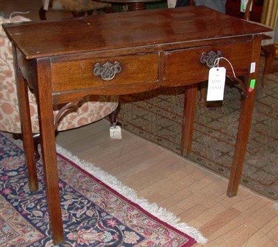 Lot 528 - Provincial George III Mahogany Work Table