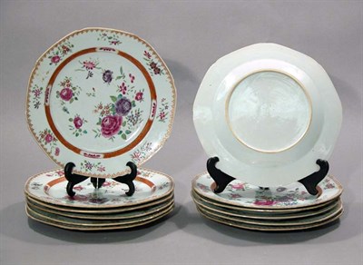 Lot 4391 - Set of Twelve Chinese Famille Rose Porcelain...