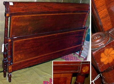 Lot 585 - Georgian Style Mahogany Head and Footboard...