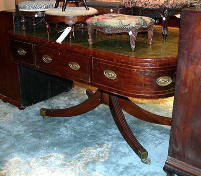 Lot 205 - Regency Leather Inset Mahogany Library Table