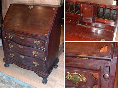 Lot 207 - Georgian Style Marquetry Inlaid Mahogany...