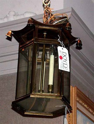 Lot 434 - Georgian Style Brass Lantern