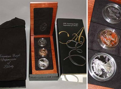 Lot 6 - Three-Piece American Eagle Coin Set