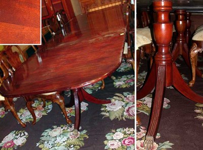 Lot 299 - George III Style Mahogany Triple-Pedestal...