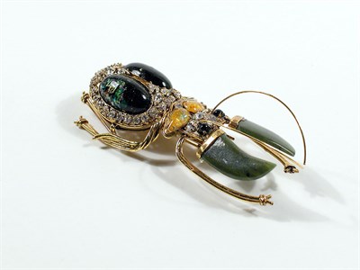 Lot 2360 - Iradj Moini Scorpion Pin The body of prong set...