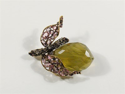 Lot 2370 - Iradj Moini Pear Pin The fruit a large cut...
