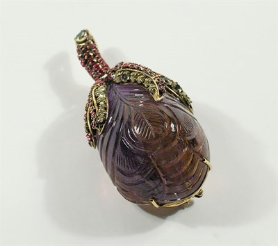 Lot 2371 - Iradj Moini Aubergine Pin The fruit a purple...