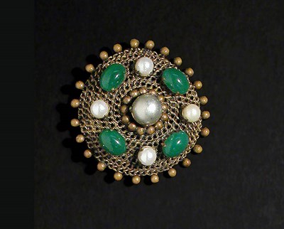 Lot 2327 - Christian Dior Soldered Chain Round Pin German,...
