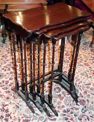 Lot 488 - Nest of Four Georgian Style Mahogany Side Tables