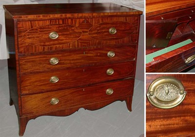Lot 90 - Federal Inlaid Mahogany Butler's Desk New York,...
