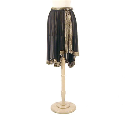 Lot 2140 - Alaia Chiffon Grommet Studded Skirt French,...