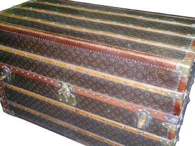 Lot 2397 - Louis Vuitton Steamer Trunk Monogram canvas,...