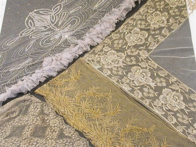 Lot 3427 - Three Unpicked Lace Skirts and Another...