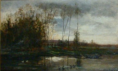Lot 38 - Charles Francois Daubigny French, 1878-1878...