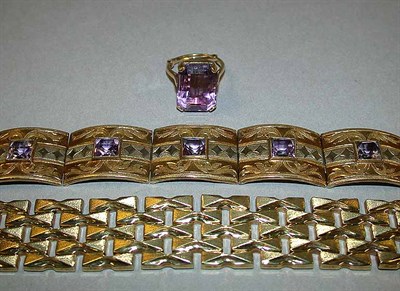 Lot 478 - Group of Gold and Amethyst Jewelry