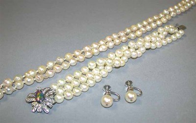 Lot 376 - Group of Cultured Pearl Jewelry