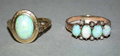 Lot 147 - Two Opal Rings