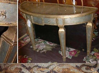 Lot 296 - Neoclassical Style Gilt Decorated Wood and...