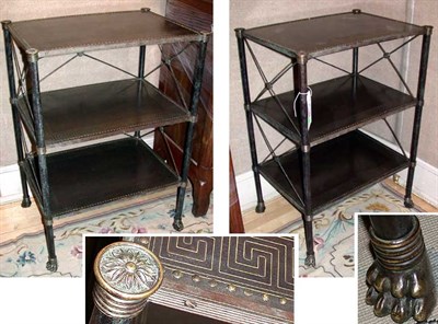Lot 377 - Pair of Regency Style Patinated-Metal...