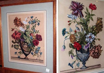 Lot 116 - After J. Batiste [FLOWERS IN AN URN] Two...