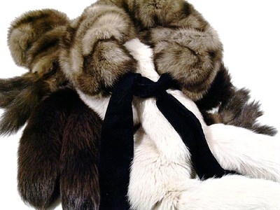 Lot 2214 - Four Fur Stoles Comprising two fox and two...