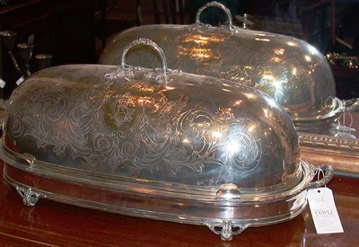 Lot 362 - Silver Plated Meat Platter and Cover