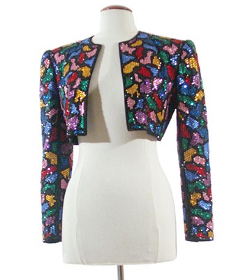 Lot 2163 - Oscar de la Renta Jeweled Matador Style Jacket...