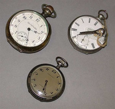 Lot 34 - Three Open Face Pocket Watches