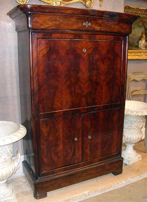 Lot 143 - Late Empire Mahogany Secretaire a Abattant