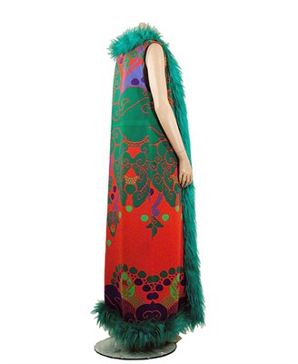 Lot 2084 - Leonard Psychedelic Print Sleeveless Coat...