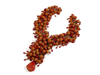 Lot 2346 - de Lillo Primitive Cluster Tab Necklace...