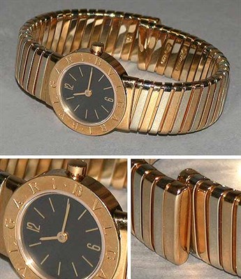 Lot 543 - Lady's Gold Tubogas Wristwatch