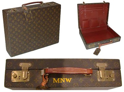 Lot 2406 - Louis Vuitton Briefcase Rust leather interior,...