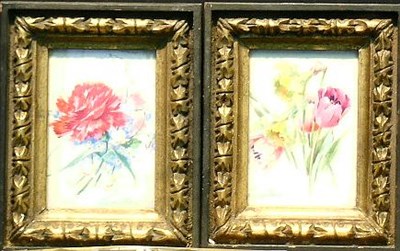 Lot 18 - Leonidas 20th Century FLORAL STUDIES: TWO Each...