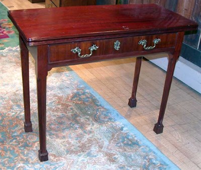 Lot 198 - Georgian Style Mahogany Fold-Over Table