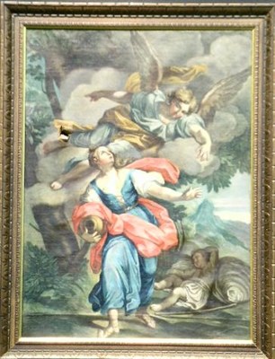 Lot 32 - Italian School 19th Century HAGAR AND ISHMAEL...