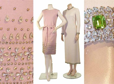 Lot 2064 - Two Norell Jewel Embroidered Dresses American,...