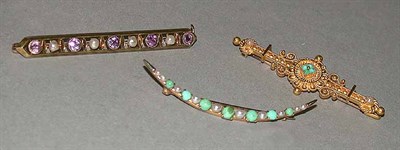 Lot 105 - Three Assorted Bar Pins
