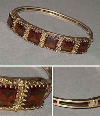 Lot 113 - Citrine Bangle Bracelet