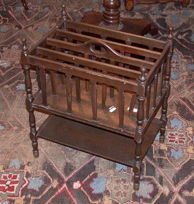 Lot 606 - Georgian Style Mahogany Canterbury