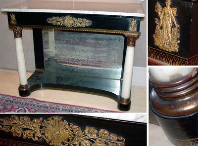Lot 395 - American Classical Gilt-Bronze Mounted, Gilt...