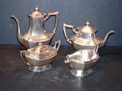 Lot 299 - American Sterling Silver Four-Piece Coffee and...