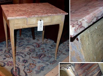 Lot 126 - Provincial Louis XV Style Yellow Painted...