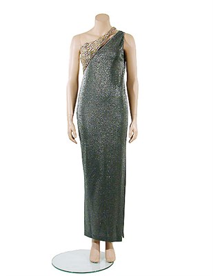 Lot 2108 - Galanos Futuristic Evening Dress American,...