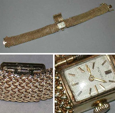 Lot 195 - Lady's Covered Bracelet Watch