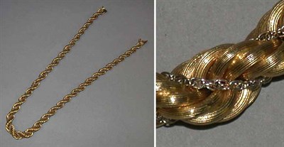 Lot 196 - Gold Rope Chain