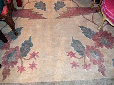 Lot 530 - Tibetan Carpet Nepal, contemporary The buff...