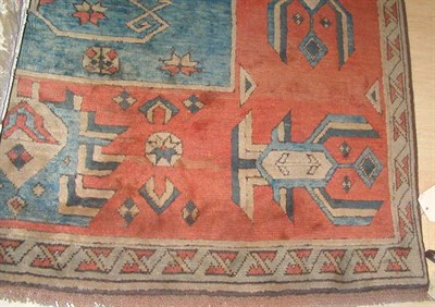 Lot 2614 - Azeri Rug West Turkey, contemporary The indigo...