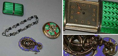 Lot 98 - Group of Assorted Enamel Items