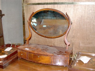 Lot 237 - Late Regency Mahogany Shaving Mirror